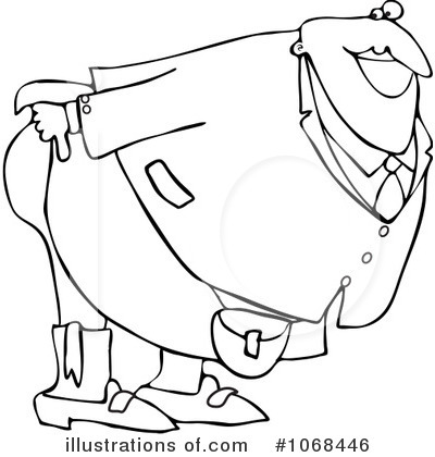 Royalty-Free (RF) Butt Clipart Illustration by djart - Stock Sample #1068446
