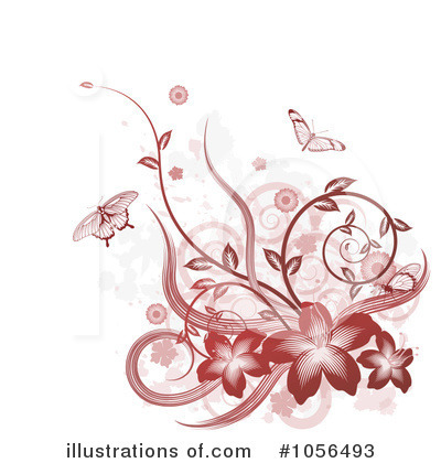 Royalty-Free (RF) Butterflies Clipart Illustration by AtStockIllustration - Stock Sample #1056493
