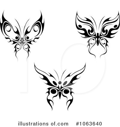 Royalty-Free (RF) Butterflies Clipart Illustration by Vector Tradition SM - Stock Sample #1063640