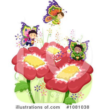 Royalty-Free (RF) Butterflies Clipart Illustration by BNP Design Studio - Stock Sample #1081038