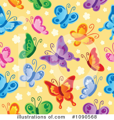 Royalty-Free (RF) Butterflies Clipart Illustration by visekart - Stock Sample #1090568