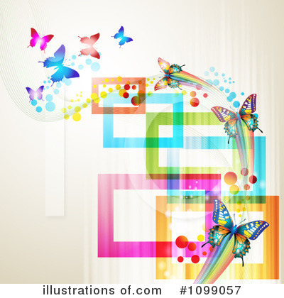 Royalty-Free (RF) Butterflies Clipart Illustration by merlinul - Stock Sample #1099057