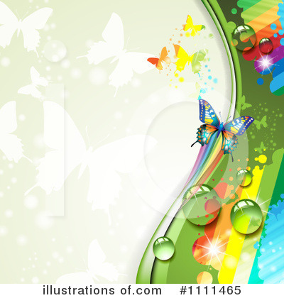 Royalty-Free (RF) Butterflies Clipart Illustration by merlinul - Stock Sample #1111465