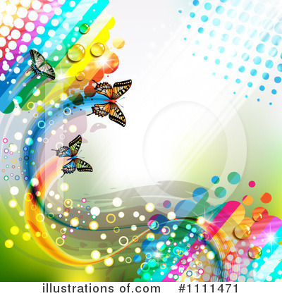 Rainbow Background Clipart #1111471 by merlinul