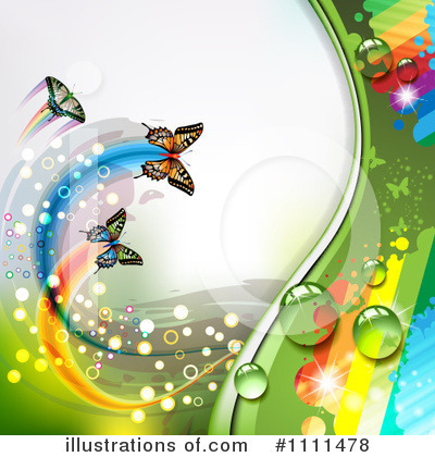Royalty-Free (RF) Butterflies Clipart Illustration by merlinul - Stock Sample #1111478