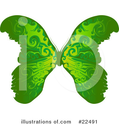 Royalty-Free (RF) Butterflies Clipart Illustration by Tonis Pan - Stock Sample #22491
