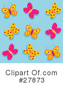 Butterflies Clipart #27873 by KJ Pargeter