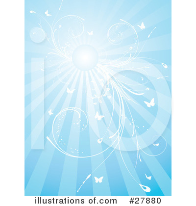 Royalty-Free (RF) Butterflies Clipart Illustration by KJ Pargeter - Stock Sample #27880