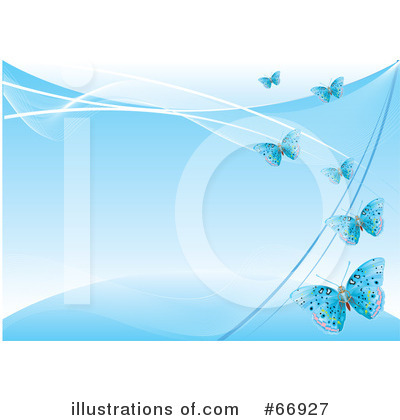 Royalty-Free (RF) Butterflies Clipart Illustration by Pushkin - Stock Sample #66927