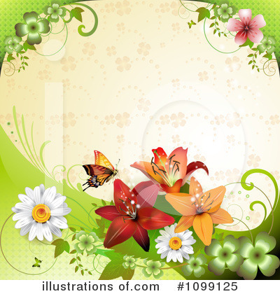 Royalty-Free (RF) Butterfly Background Clipart Illustration by merlinul - Stock Sample #1099125