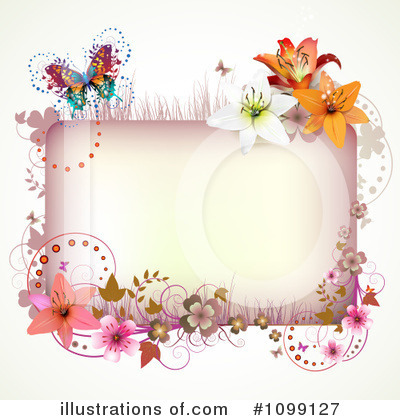 Floral Background Clipart #1099127 by merlinul