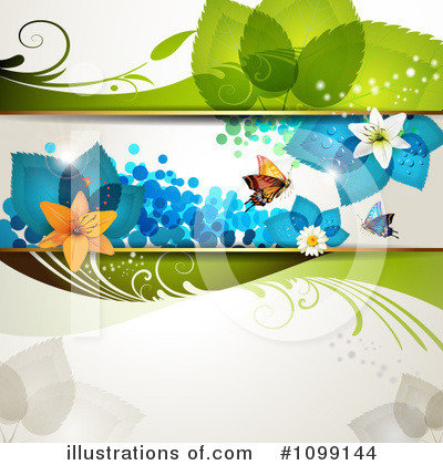 Royalty-Free (RF) Butterfly Background Clipart Illustration by merlinul - Stock Sample #1099144
