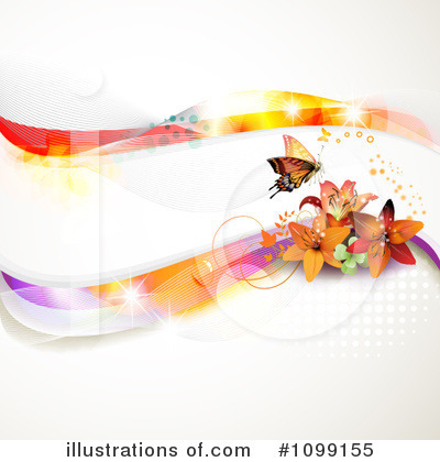 Royalty-Free (RF) Butterfly Background Clipart Illustration by merlinul - Stock Sample #1099155