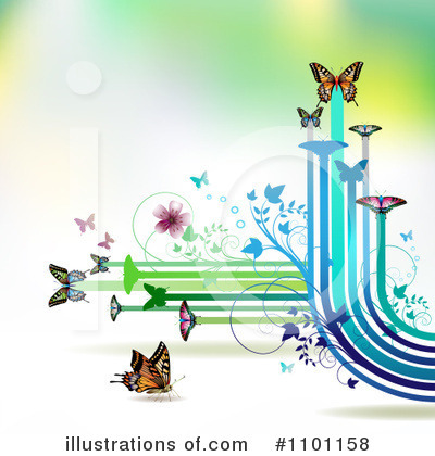 Butterfly Background Clipart #1101158 by merlinul