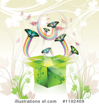 Royalty-Free (RF) Butterfly Background Clipart Illustration by merlinul - Stock Sample #1102409
