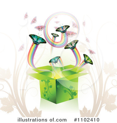 Royalty-Free (RF) Butterfly Background Clipart Illustration by merlinul - Stock Sample #1102410