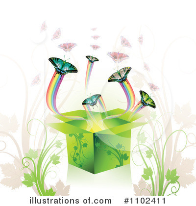 Royalty-Free (RF) Butterfly Background Clipart Illustration by merlinul - Stock Sample #1102411