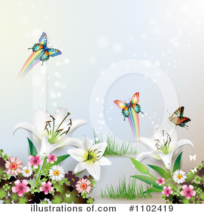 Butterfly Backgrounds on Butterfly Background Clipart  1102419 By Merlinul   Royalty Free  Rf