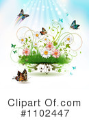 Butterfly Background Clipart #1102447 by merlinul
