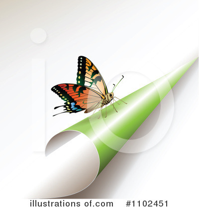 Royalty-Free (RF) Butterfly Background Clipart Illustration by merlinul - Stock Sample #1102451