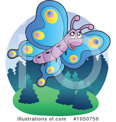 Royalty-Free (RF) Butterfly Clipart Illustration by visekart - Stock Sample #1050750