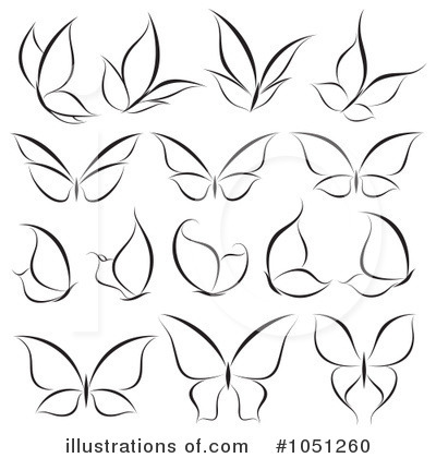Royalty-Free (RF) Butterfly Clipart Illustration by elena - Stock Sample #1051260
