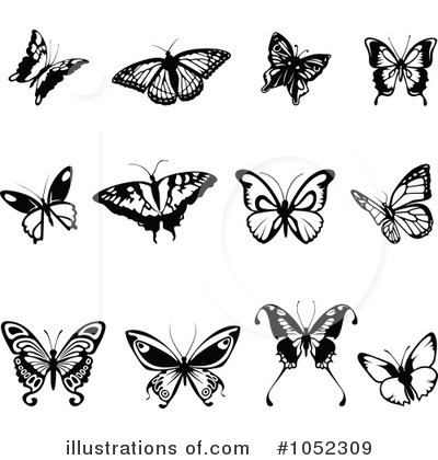 Royalty-Free (RF) Butterfly Clipart Illustration by dero - Stock Sample #1052309
