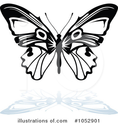 Royalty-Free (RF) Butterfly Clipart Illustration by dero - Stock Sample #1052901