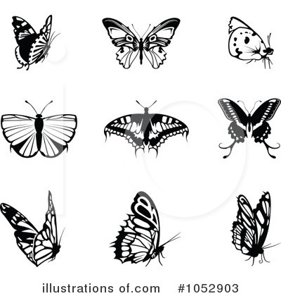 Royalty-Free (RF) Butterfly Clipart Illustration by dero - Stock Sample #1052903