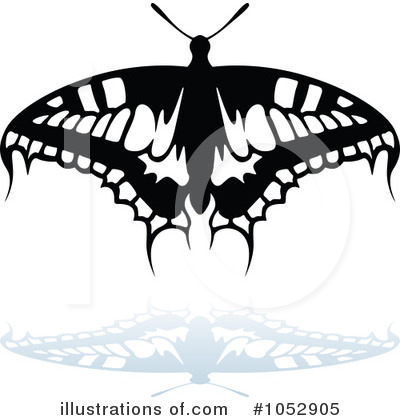 Royalty-Free (RF) Butterfly Clipart Illustration by dero - Stock Sample #1052905