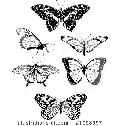 Royalty-Free (RF) Butterfly Clipart Illustration by AtStockIllustration - Stock Sample #1053097