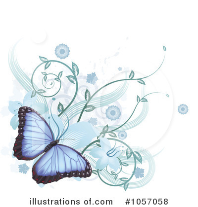 Royalty-Free (RF) Butterfly Clipart Illustration by AtStockIllustration - Stock Sample #1057058