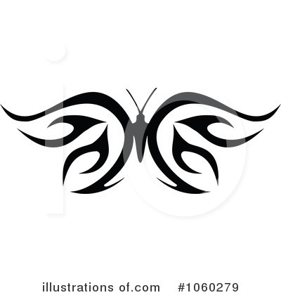 Royalty-Free (RF) Butterfly Clipart Illustration by Vector Tradition SM - Stock Sample #1060279