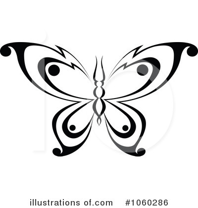 Royalty-Free (RF) Butterfly Clipart Illustration by Vector Tradition SM - Stock Sample #1060286