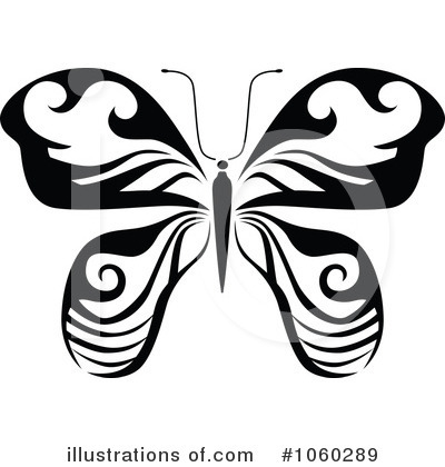 Royalty-Free (RF) Butterfly Clipart Illustration by Vector Tradition SM - Stock Sample #1060289