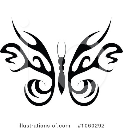 Royalty-Free (RF) Butterfly Clipart Illustration by Vector Tradition SM - Stock Sample #1060292
