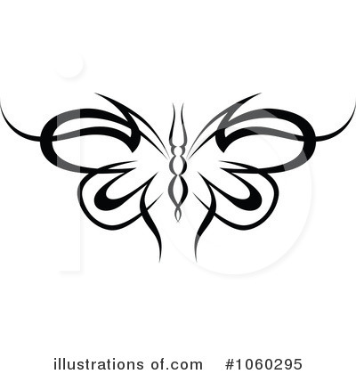 Royalty-Free (RF) Butterfly Clipart Illustration by Vector Tradition SM - Stock Sample #1060295