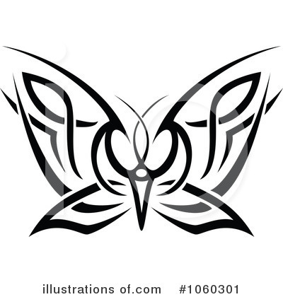 Royalty-Free (RF) Butterfly Clipart Illustration by Vector Tradition SM - Stock Sample #1060301