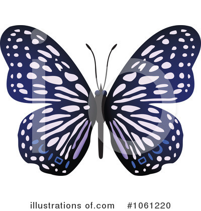 Royalty-Free (RF) Butterfly Clipart Illustration by Vector Tradition SM - Stock Sample #1061220