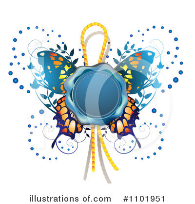 Royalty-Free (RF) Butterfly Clipart Illustration by merlinul - Stock Sample #1101951