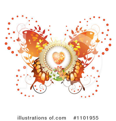 Royalty-Free (RF) Butterfly Clipart Illustration by merlinul - Stock Sample #1101955