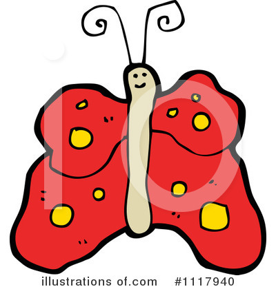 Royalty-Free (RF) Butterfly Clipart Illustration by lineartestpilot - Stock Sample #1117940