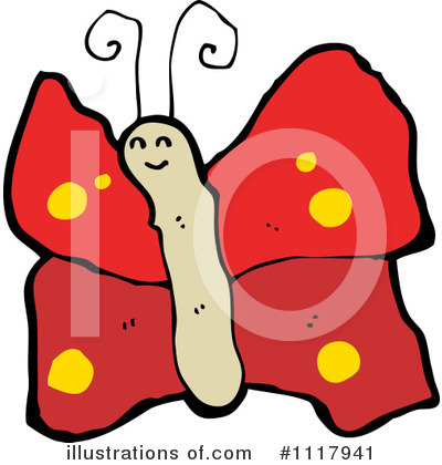 Royalty-Free (RF) Butterfly Clipart Illustration by lineartestpilot - Stock Sample #1117941