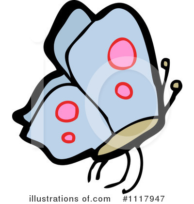 Royalty-Free (RF) Butterfly Clipart Illustration by lineartestpilot - Stock Sample #1117947
