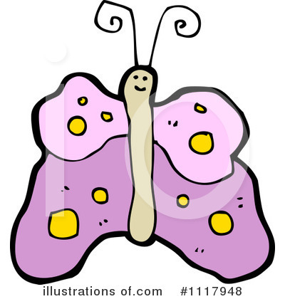 Royalty-Free (RF) Butterfly Clipart Illustration by lineartestpilot - Stock Sample #1117948