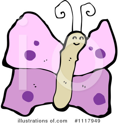 Royalty-Free (RF) Butterfly Clipart Illustration by lineartestpilot - Stock Sample #1117949