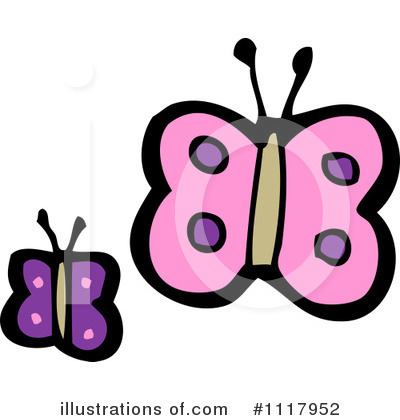 Royalty-Free (RF) Butterfly Clipart Illustration by lineartestpilot - Stock Sample #1117952