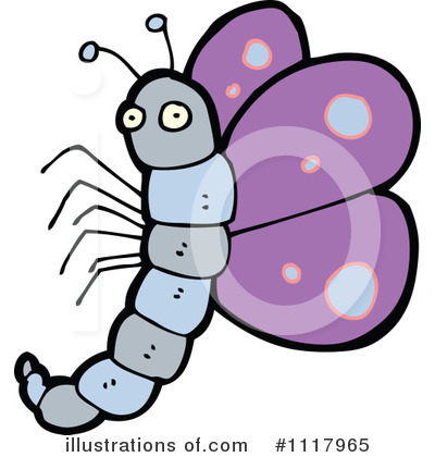 Royalty-Free (RF) Butterfly Clipart Illustration by lineartestpilot - Stock Sample #1117965