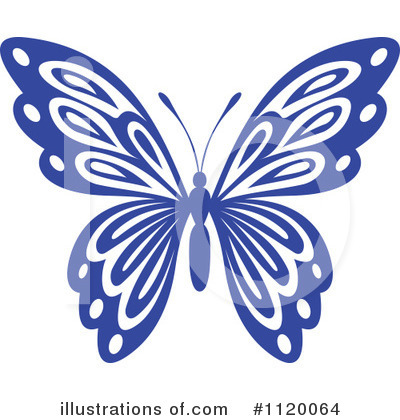 Royalty-Free (RF) Butterfly Clipart Illustration by Vector Tradition SM - Stock Sample #1120064