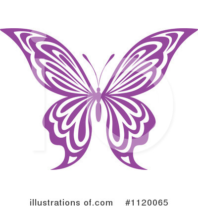 Royalty-Free (RF) Butterfly Clipart Illustration by Vector Tradition SM - Stock Sample #1120065
